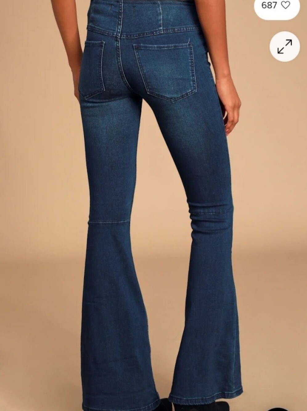 We The Free Indigo Flared Wide-Leg Jeans